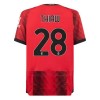 Maglia ufficiale AC Milan Thiaw 28 Casa 2023-24 per Uomo